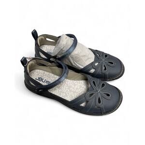Jbu Women's Magnolia Cutout Mary Jane Flats - Denim - Sz 9.5 wmn